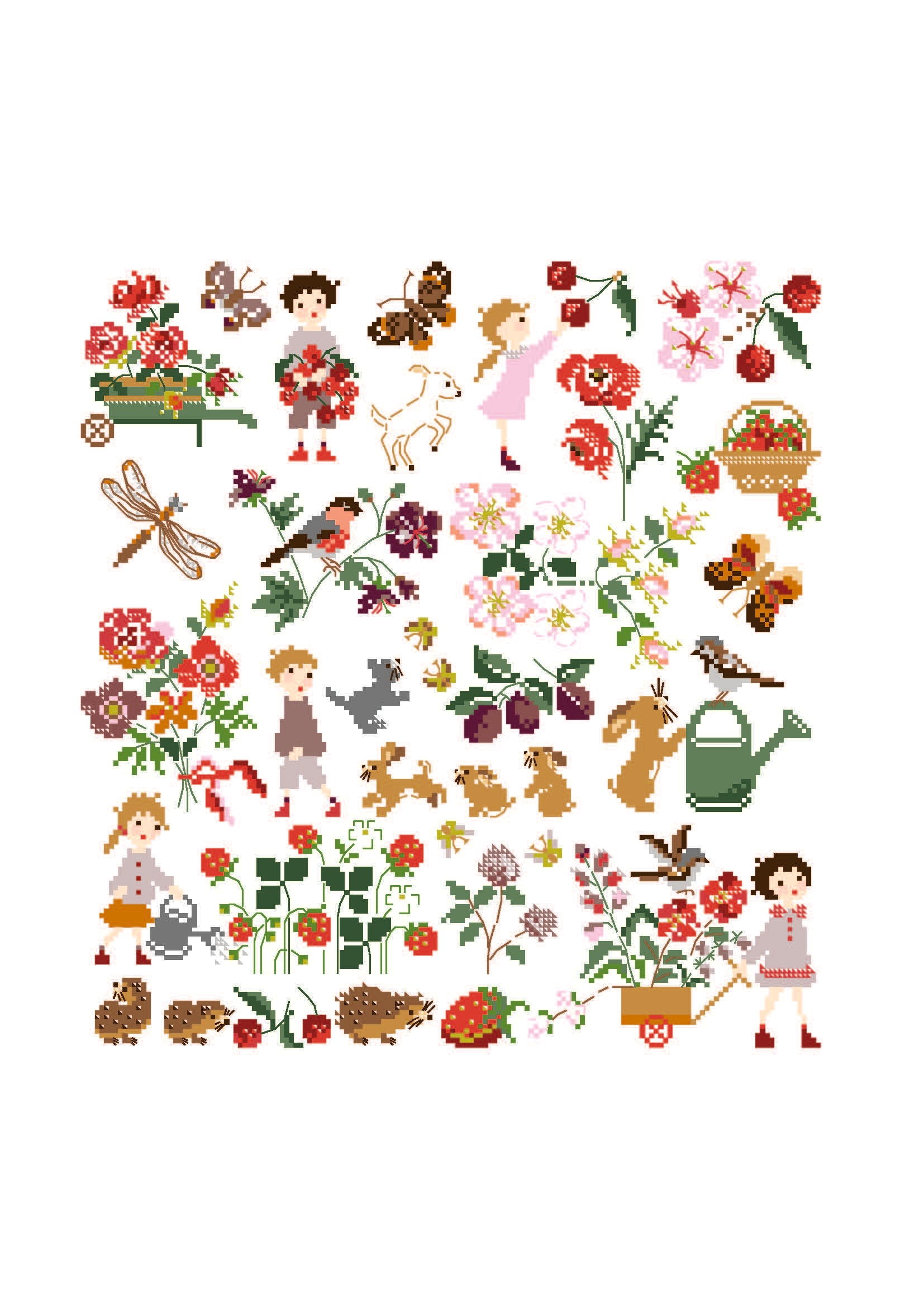 Cerises et fraises