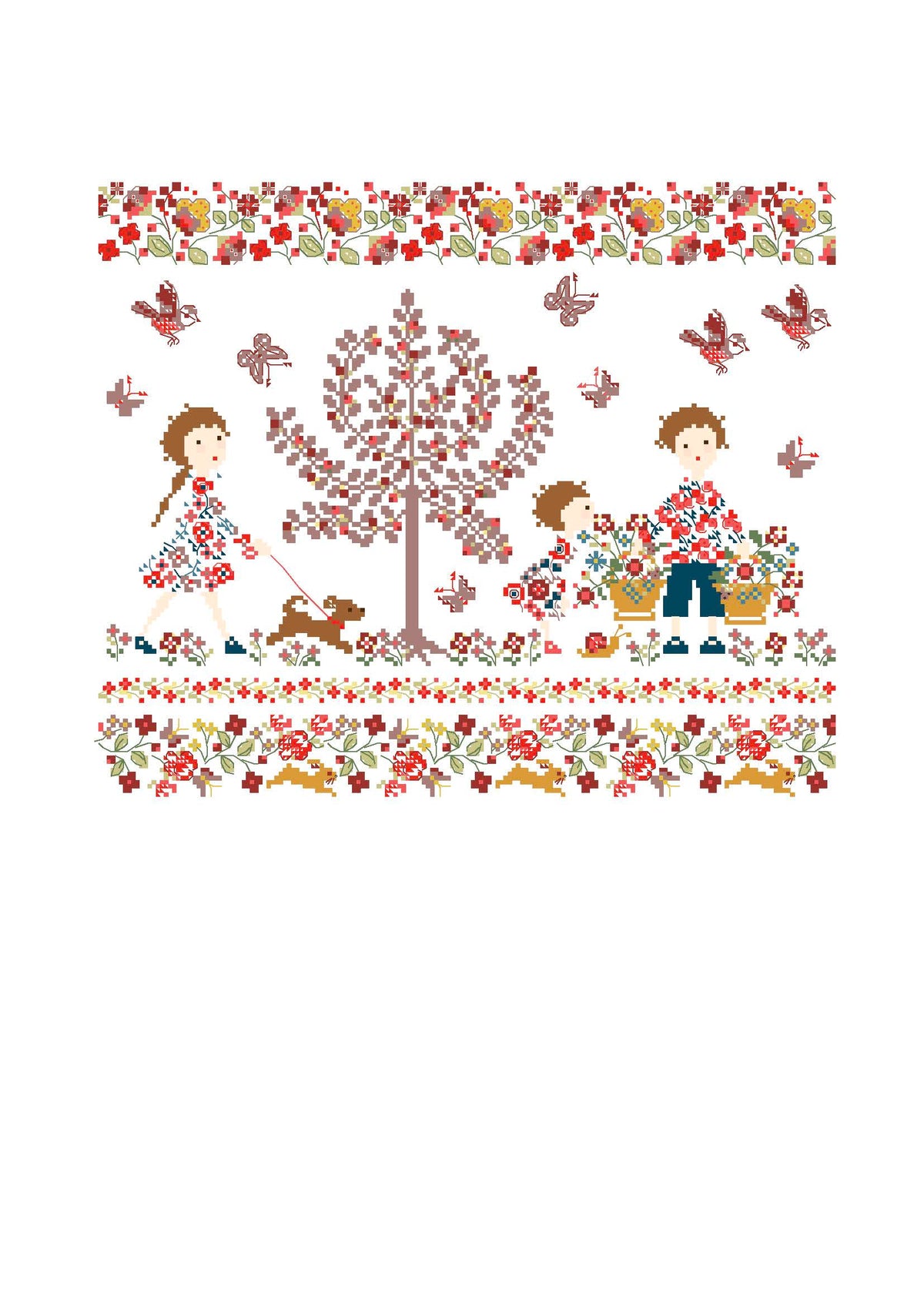 Sous le grand arbre fleuri