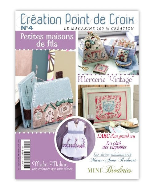 Découvrez le numéro 4 du magazine point de croix César Editions (sep/oct 2010). Broderies d’automne, cottages, accessoires vintage et miniatures à réaliser.