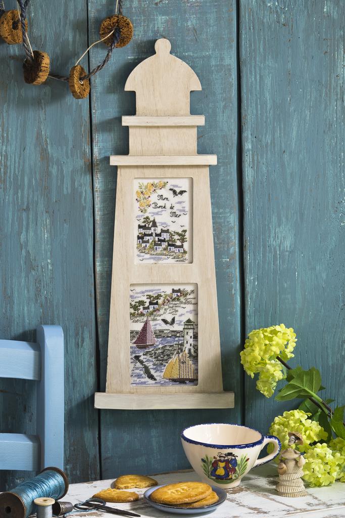 Magazine Création Point de Croix N°101 : phares, coquillages, Provence, trousse marinère et projets point de croix pour l’été 2023. César Editions.