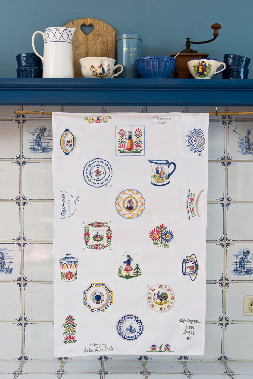 Torchon Bretagne Création Point de Croix N°112 – Magazine Broderie Printemps Été | César Editions