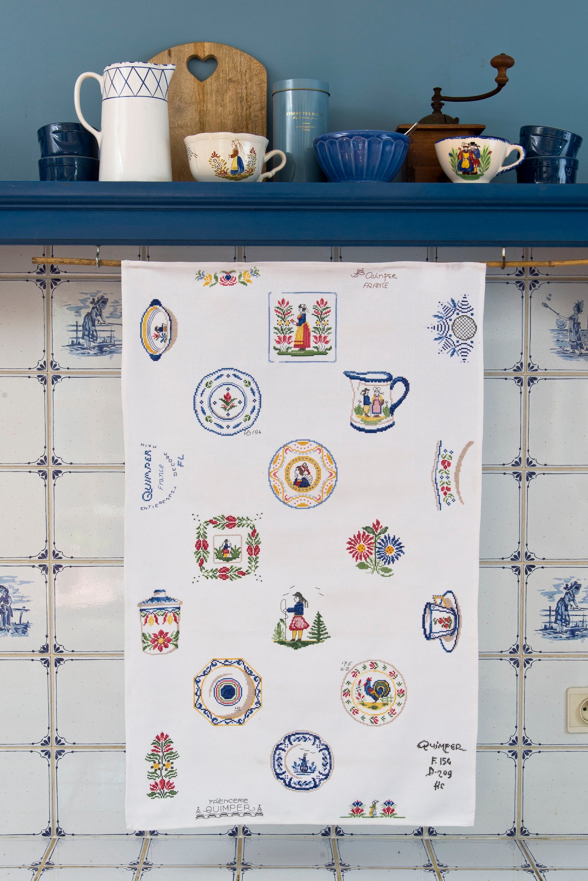 Torchon Bretagne Création Point de Croix N°112 – Magazine Broderie Printemps Été | César Editions