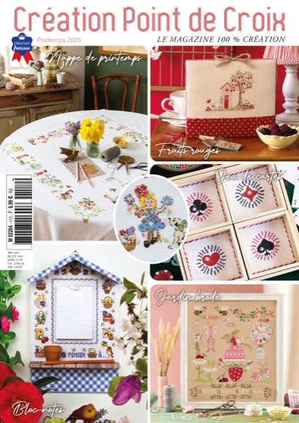 Découvrez le numéro 112 du magazine de broderie : motifs de printemps, fleurs, nappes et projets point de croix pour éveiller vos envies créatives.