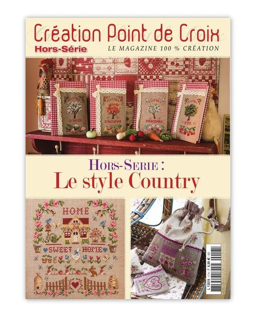 Découvrez le hors-série Style Country de César Editions. Motifs champêtres, petits animaux et fleurs naïves à broder au point de croix dans un esprit poétique et intemporel.