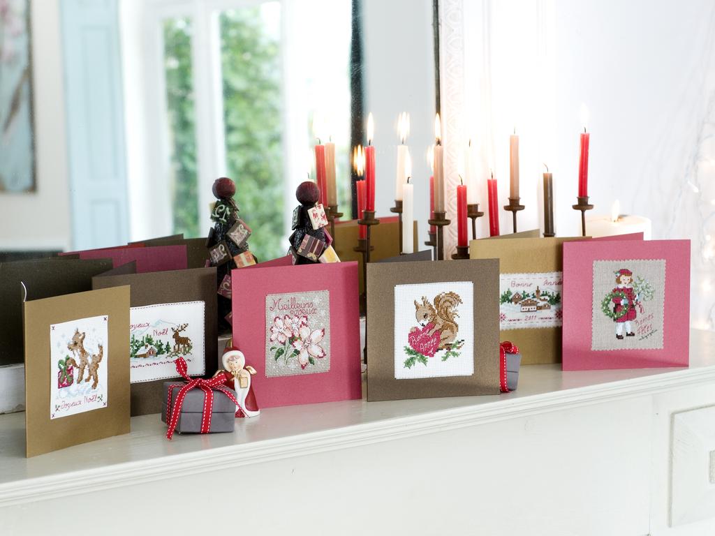 Magazine Création Point de Croix N°5 : motifs de Noël, Alsace, calendriers de l’Avent, cœurs brodés et projets point de croix pour les fêtes 2010. César Editions.