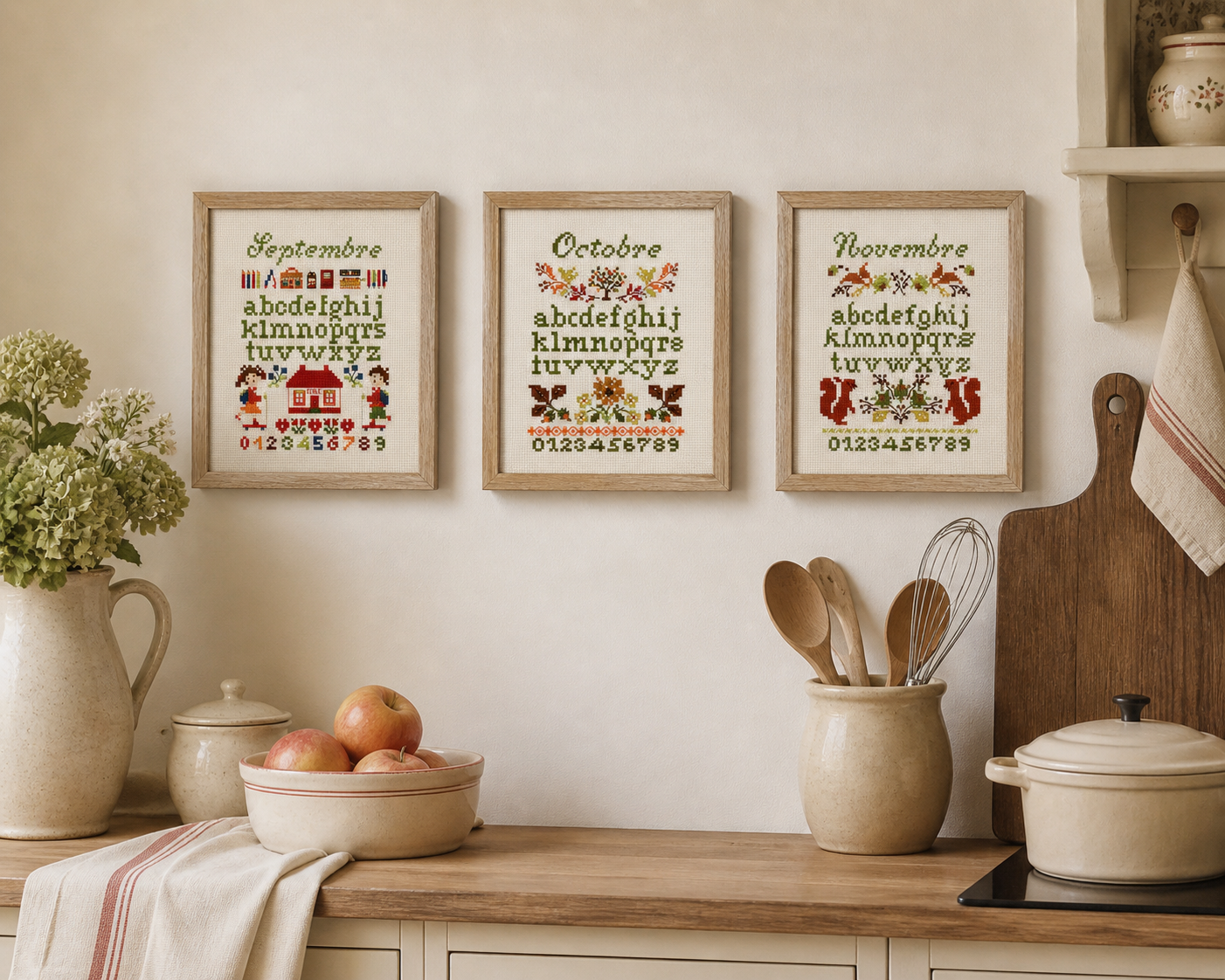 3 grilles : Samplers d’Automne