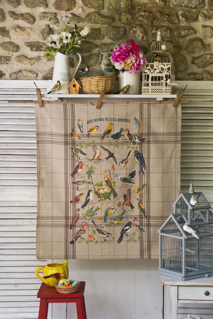 Grand torchon « OISEAUX  »