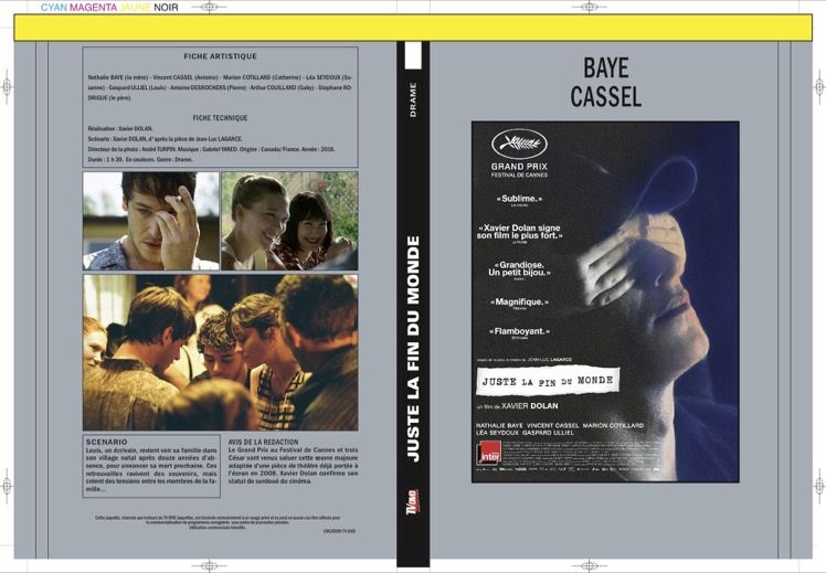 JUSTE LA FIN DU MONDE (2016)