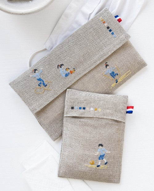 Pochettes masques + mouchoirs