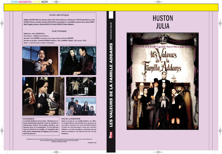 LES VALEURS DE LA FAMILLE ADDAMS