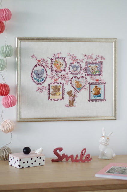 Mook point de croix : motifs ours en peluche pour enfants — Teddy Bear, ours polaire, petit ours brun — par Enginger, Samoüïloff, Lilli Violette et Réthoret.