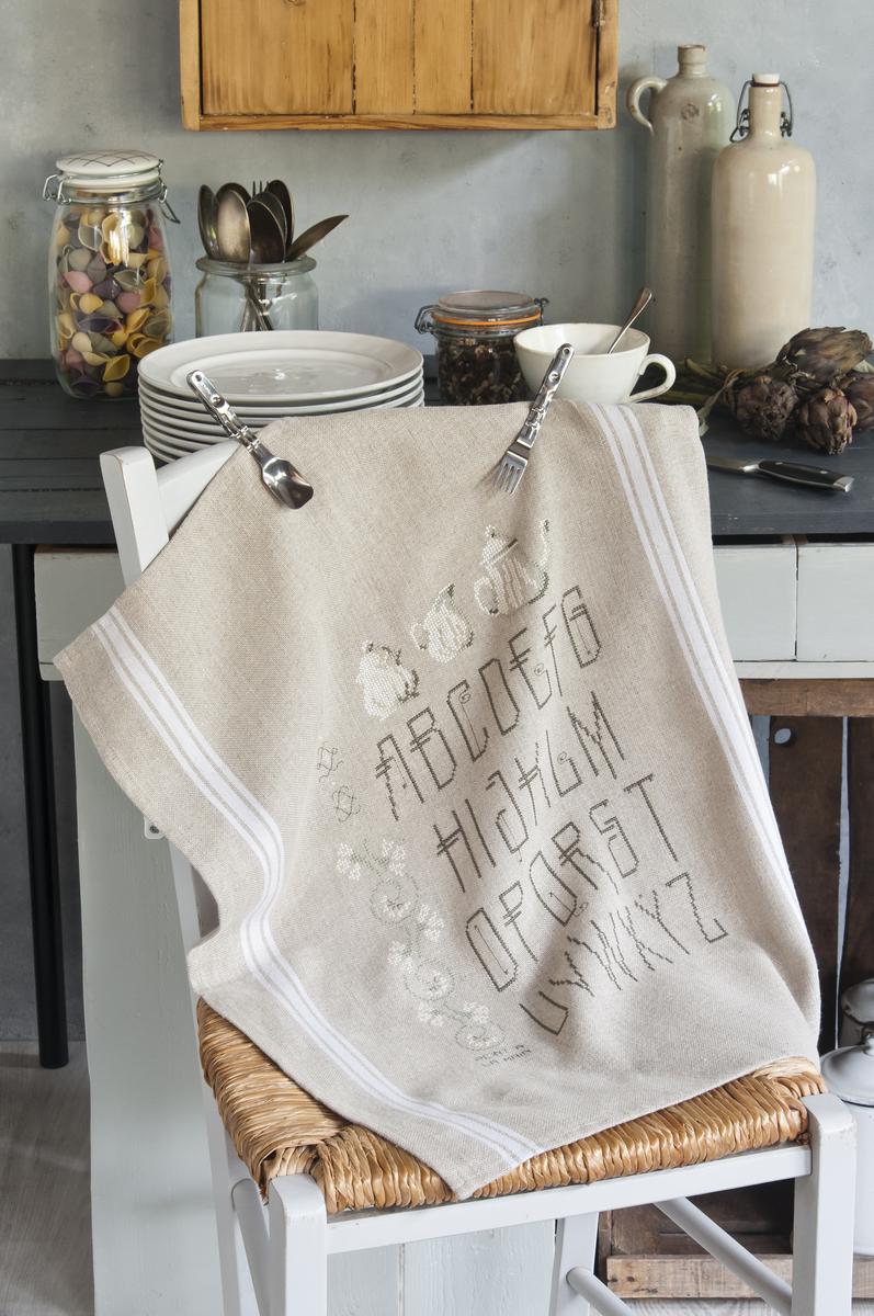 Torchon “Grand Abécédaire, service à café”