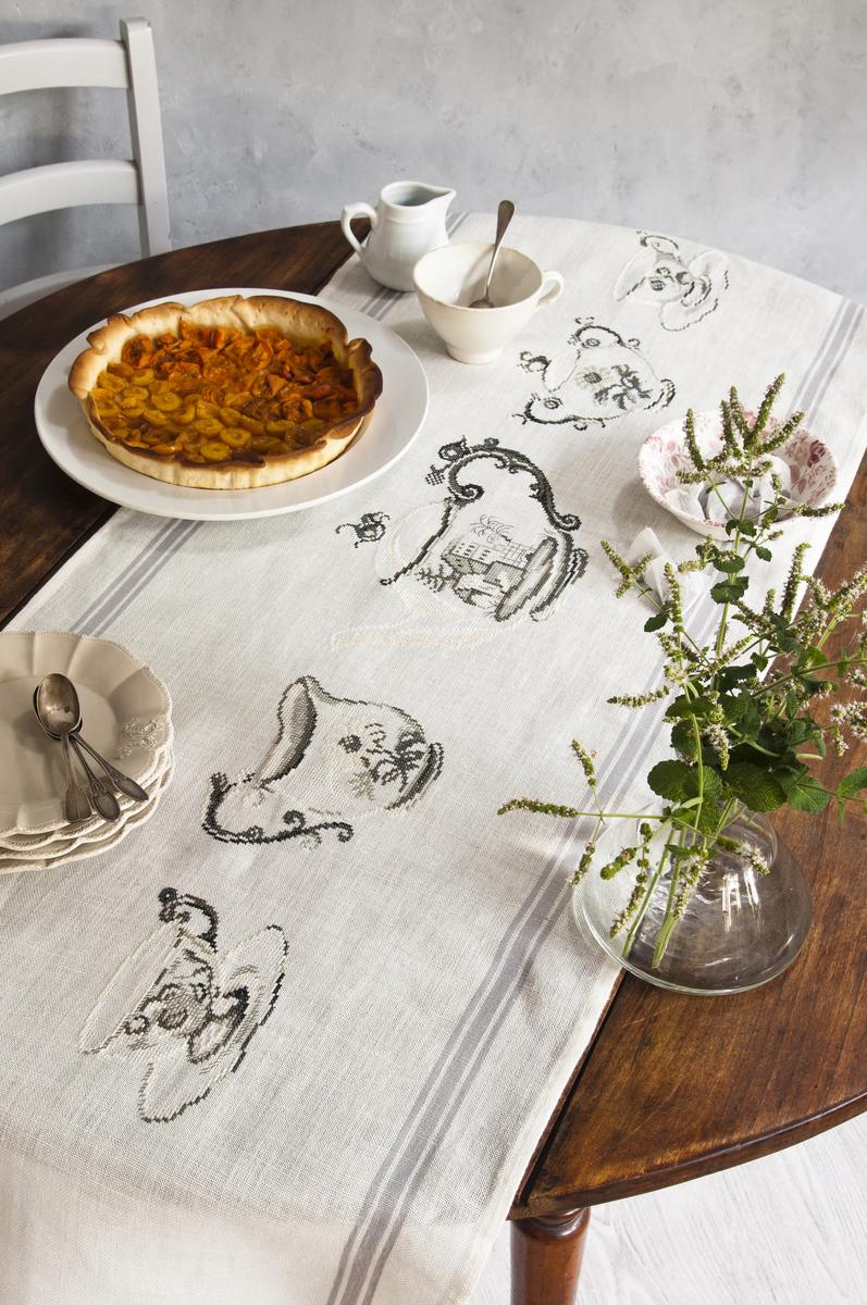 Chemin de table « Service à café »