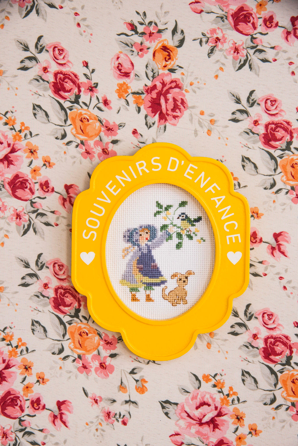 Lot de 3 petits cadres : Souvenirs d’enfance