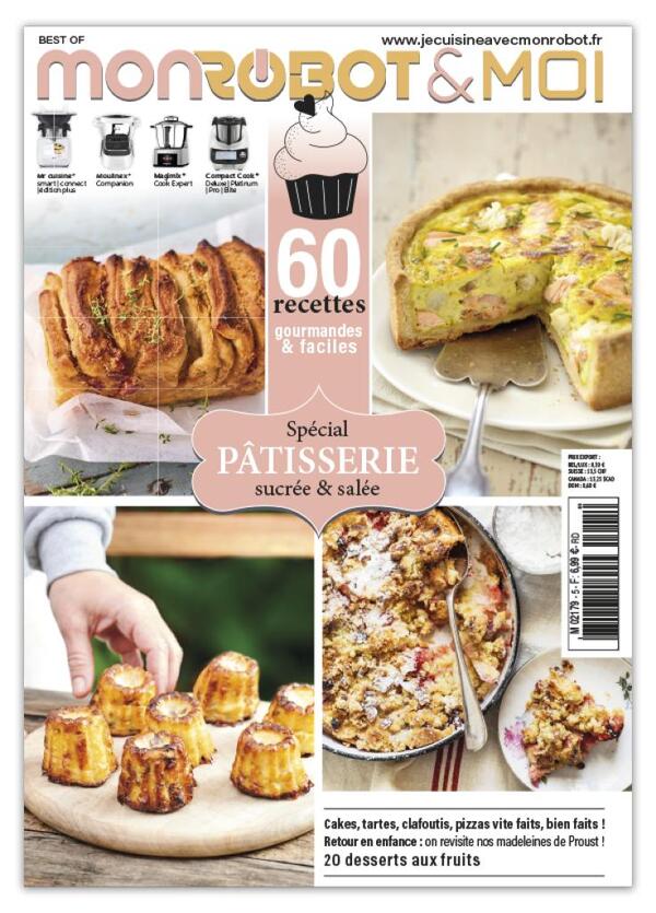 Best of pâtisserie sucrée & salée : 60+ recettes pour Companion, Cook Expert, Monsieur Cuisine et Compact Cook. Brioches, tartes, pizzas et desserts de saison.