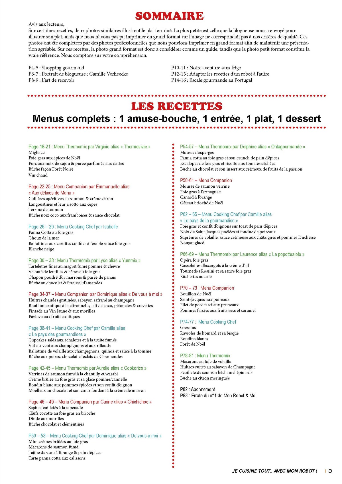 Magazine de recettes de fêtes pour robots cuiseurs N°02. Menus de fin d'année faciles et gourmands, compatibles Thermomix, Companion et Cooking Chef.