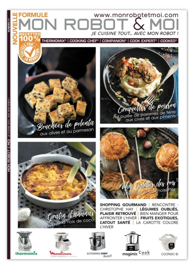 40 recettes d'hiver pour robot culinaire : légumes oubliés, fruits exotiques, soupes repas, quiches et cuisine du placard. Thermomix, Companion, Cook Expert.