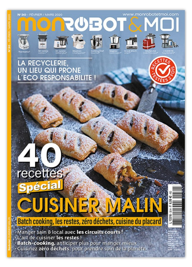 40 recettes anti-gaspi et batch cooking pour robot culinaire : restes, épluchures, cuisine du placard. Thermomix, Companion, Monsieur Cuisine et plus.