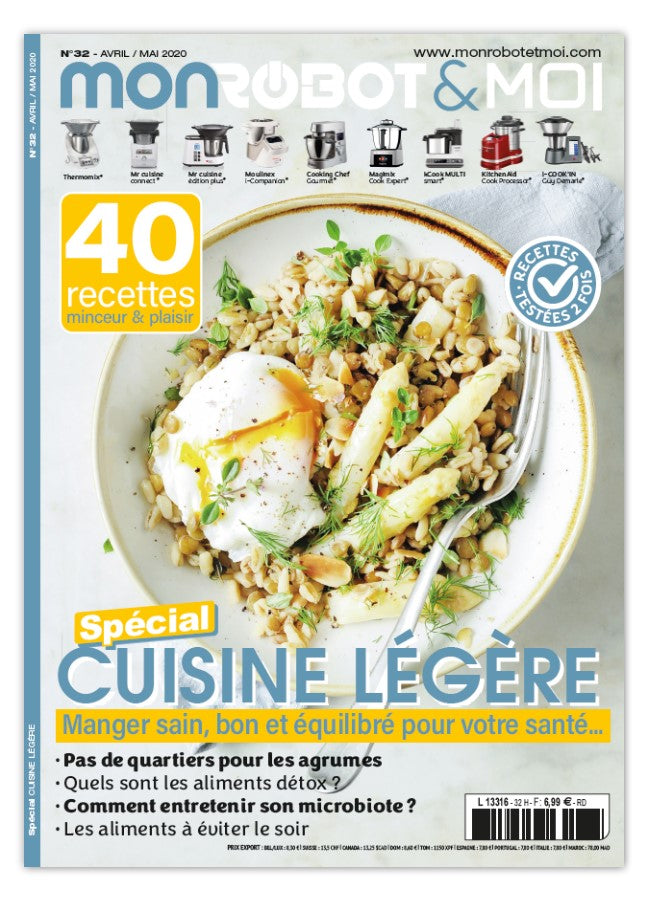 40 recettes légères pour robot culinaire : plaisir et ligne réconciliés. Smoothies, salades, poissons et desserts allégés. Thermomix, Companion et plus.