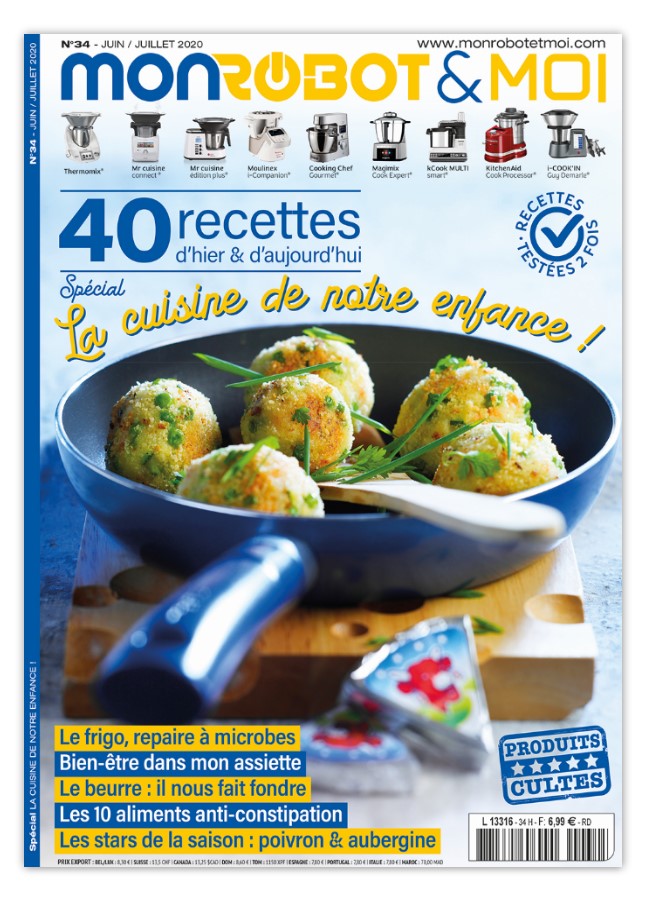 40 recettes d'hier et d'aujourd'hui pour robot culinaire : classiques revisités, saveurs d'enfance et plats du quotidien. Thermomix, Companion et plus.