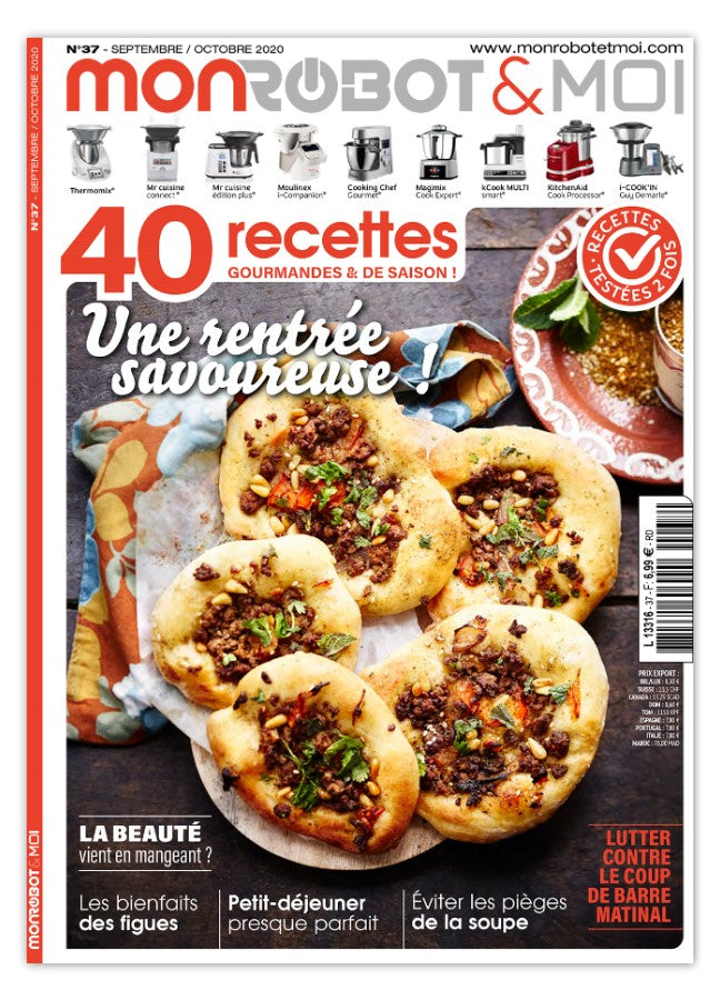 40 recettes de rentrée pour robot culinaire : légumes de saison, crumbles, tomates, figues et raisin. Thermomix, Companion, Monsieur Cuisine et plus.