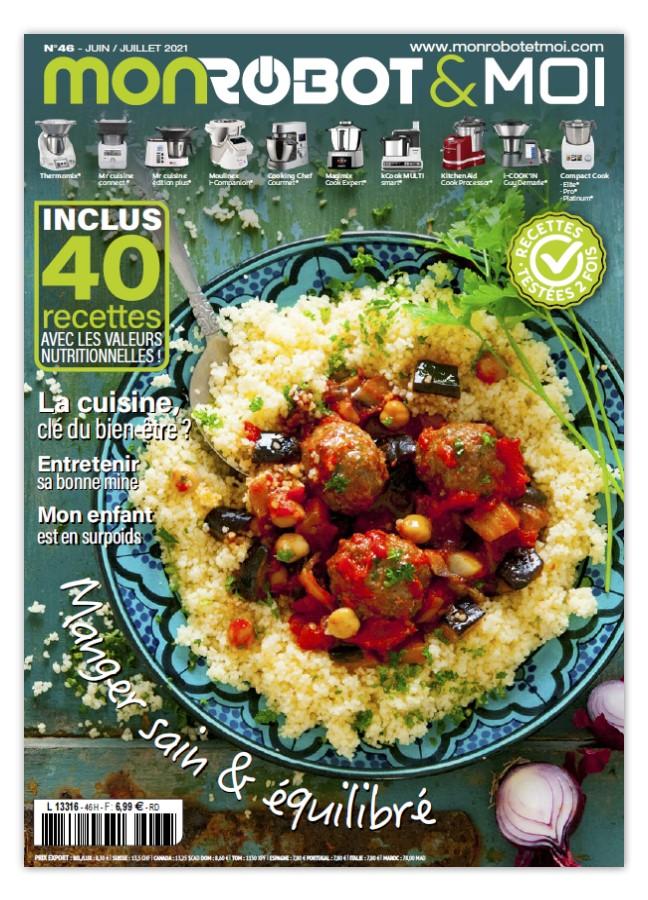 40 recettes équilibrées avec valeurs nutritionnelles, pour manger sain au quotidien. Pour Thermomix, Companion, Cooking Chef et 6 autres robots.