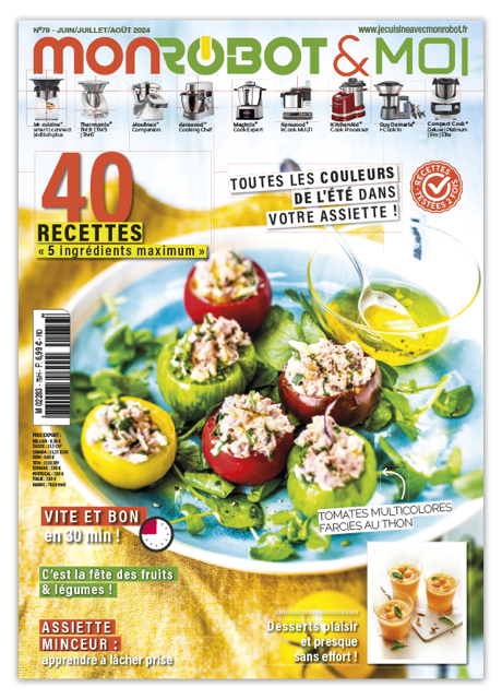 40 recettes en moins de 30 min avec 5 ingrédients max pour Companion, Cook Expert, Monsieur Cuisine, Thermomix et plus. Cuisine simple et gourmande.