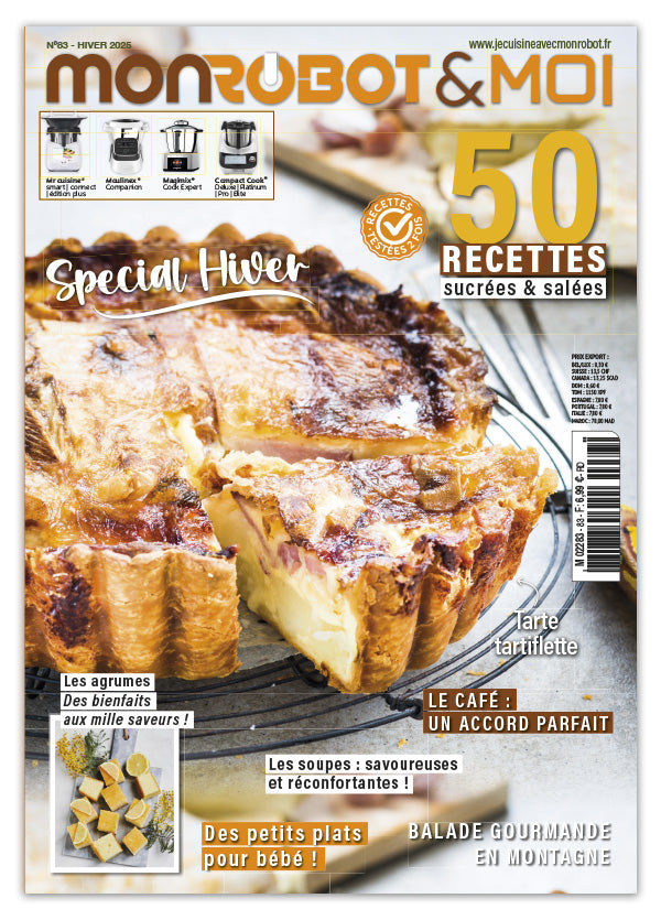 Mon Robot & Moi N°83 : 50 recettes sucrées et salées pour Companion, Cook Expert, Monsieur Cuisine et Compact Cook. Idées réconfortantes pour l'hiver.