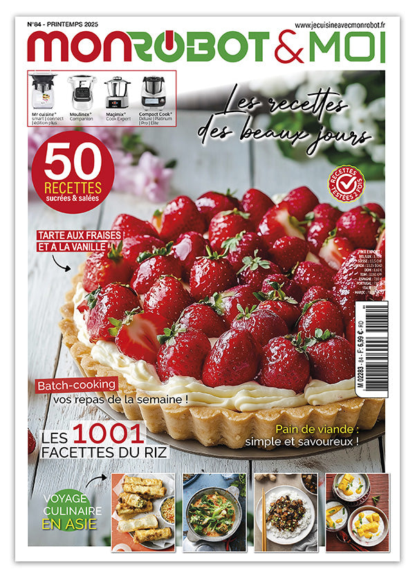 50 recettes sucrées et salées de printemps pour Cook Expert, Companion, Monsieur Cuisine et Compact Cook. Batch cooking, cuisine asiatique et desserts