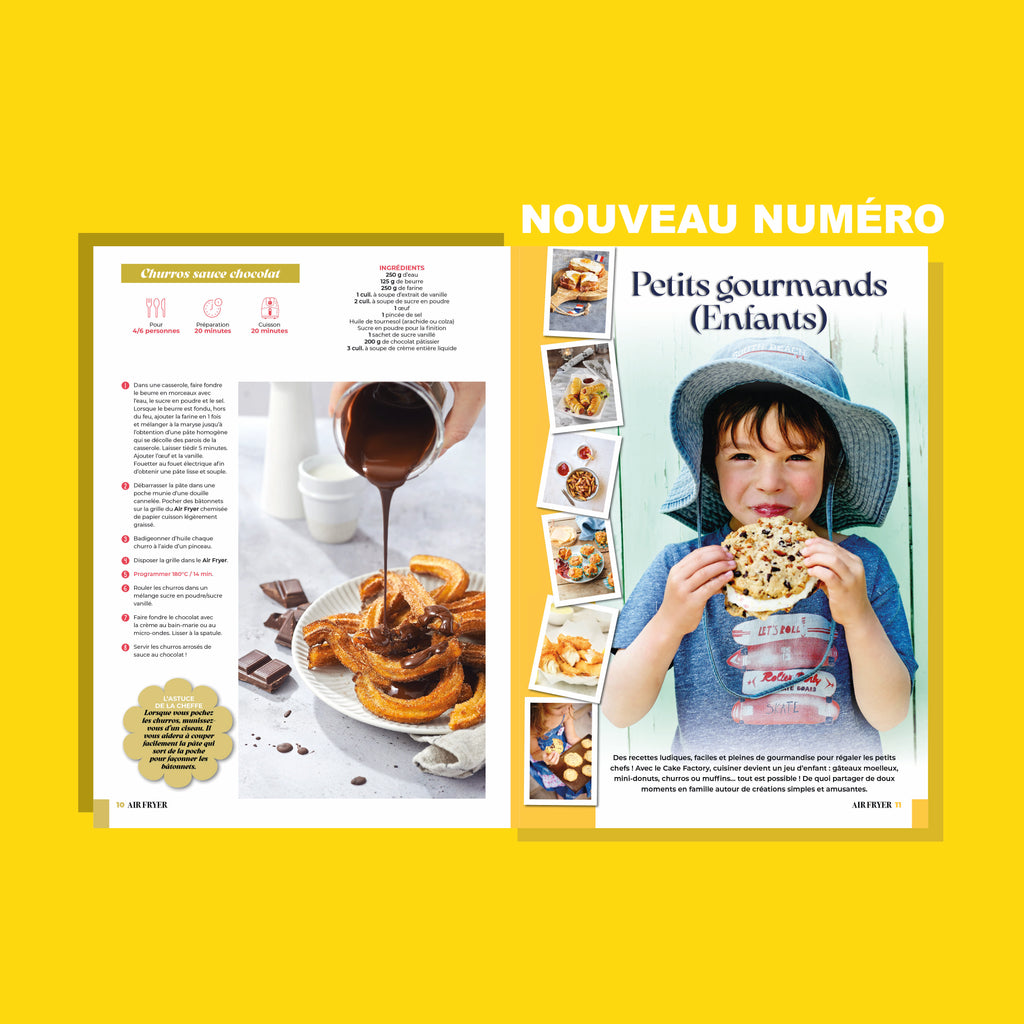 Découvrez Air Fryer N°06 : recettes sucrées et salées d’hiver, plats festifs, classiques revisités et idées venues d’ailleurs. Cuisinez gourmand cet hiver avec votre Air Fryer !