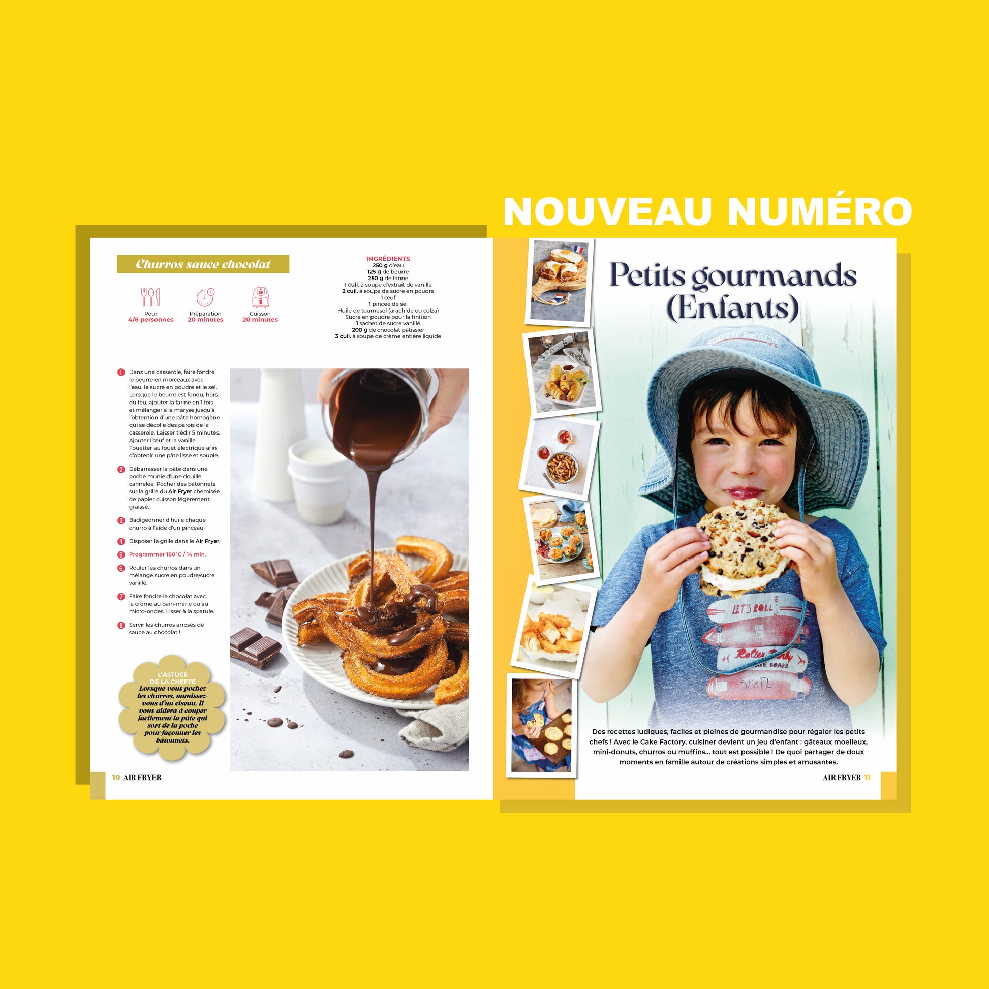 Découvrez Air Fryer N°06 : recettes sucrées et salées d’hiver, plats festifs, classiques revisités et idées venues d’ailleurs. Cuisinez gourmand cet hiver avec votre Air Fryer !