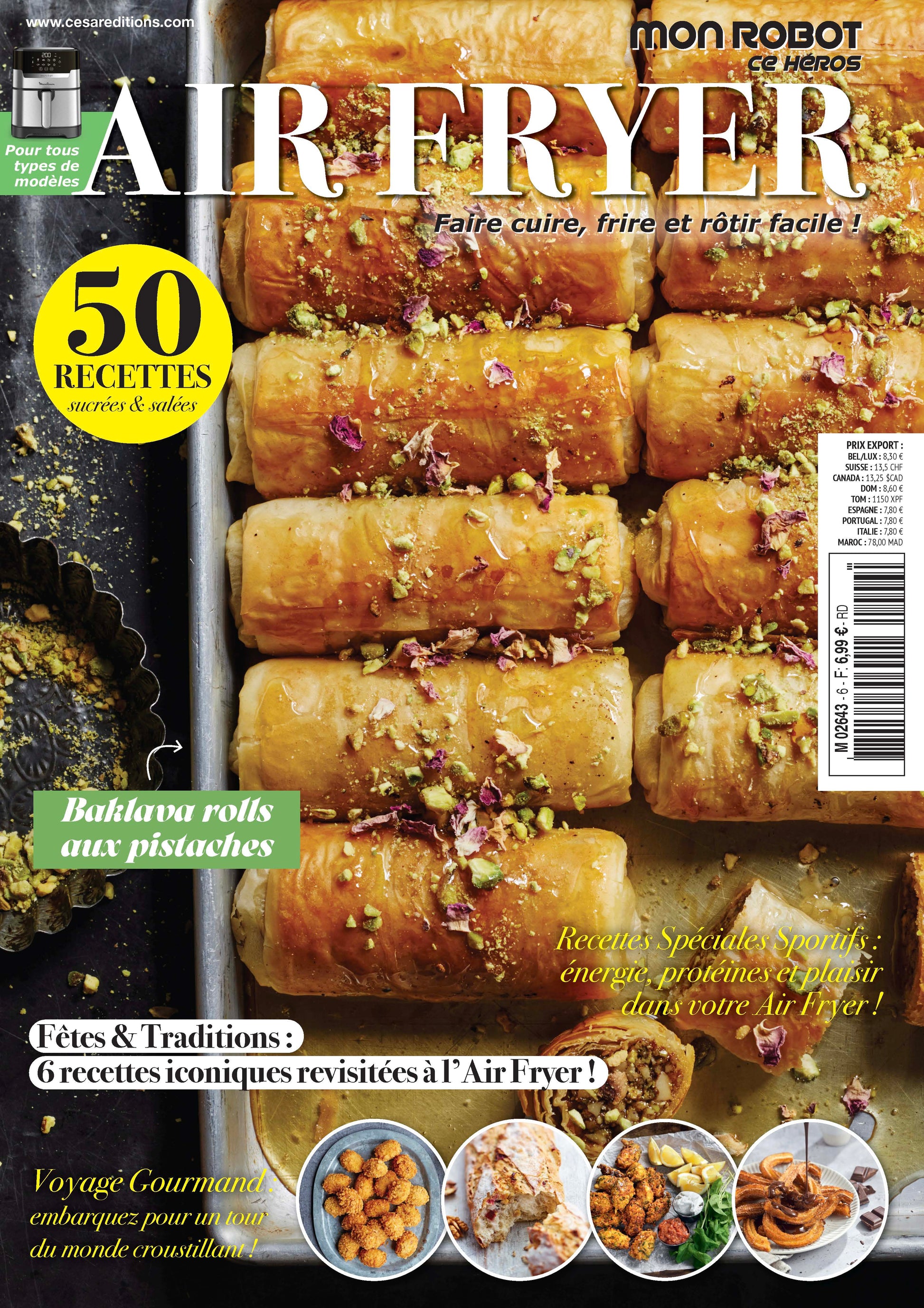 Découvrez Air Fryer N°06 : recettes sucrées et salées d’hiver, plats festifs, classiques revisités et idées venues d’ailleurs. Cuisinez gourmand cet hiver avec votre Air Fryer !