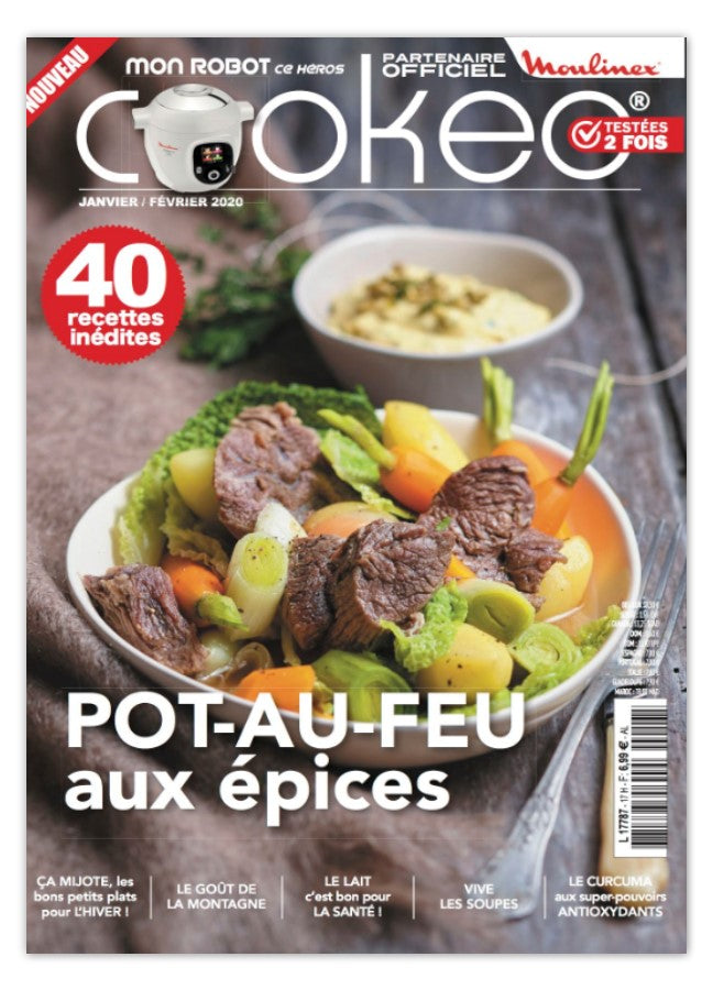 Découvrez le numéro 17 de Mon Robot ce Héros : soupes, omelettes, frittatas, pâtes, riz et desserts gourmands. 40 recettes familiales et économiques avec votre Cookeo !
