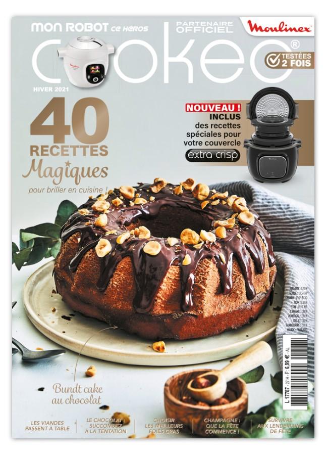 Découvrez le numéro 27 de Mon Robot ce Héros : 40 recettes gourmandes pour les fêtes — entrées raffinées, plats généreux, douceurs chocolatées et recettes Extra Crisp. Cuisinez sans stress !