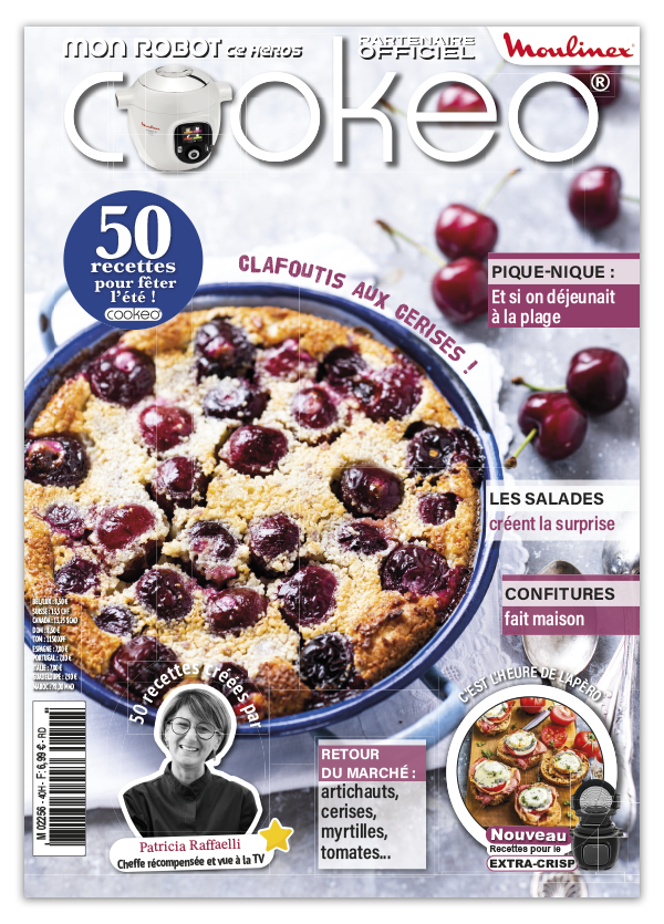 Découvrez le numéro 40 de Mon Robot ce Héros : salades originales, artichauts, plats d’été, clafoutis, confitures et Extra Crisp. La cuisine estivale facile avec votre Cookeo !