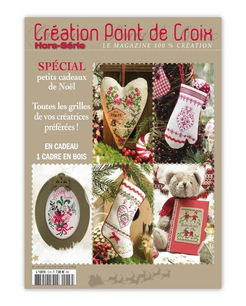 Découvrez le hors-série Spécial Noël de César Editions. Mille idées de cadeaux brodés au point de croix : tableaux, cartes, cœurs et motifs de fêtes à réaliser.