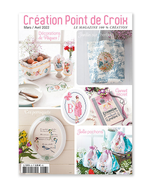 Découvrez le numéro 93 du magazine Création Point de Croix : Pâques, potager, pique-nique, couture et projets point de croix pour fêter le printemps.
