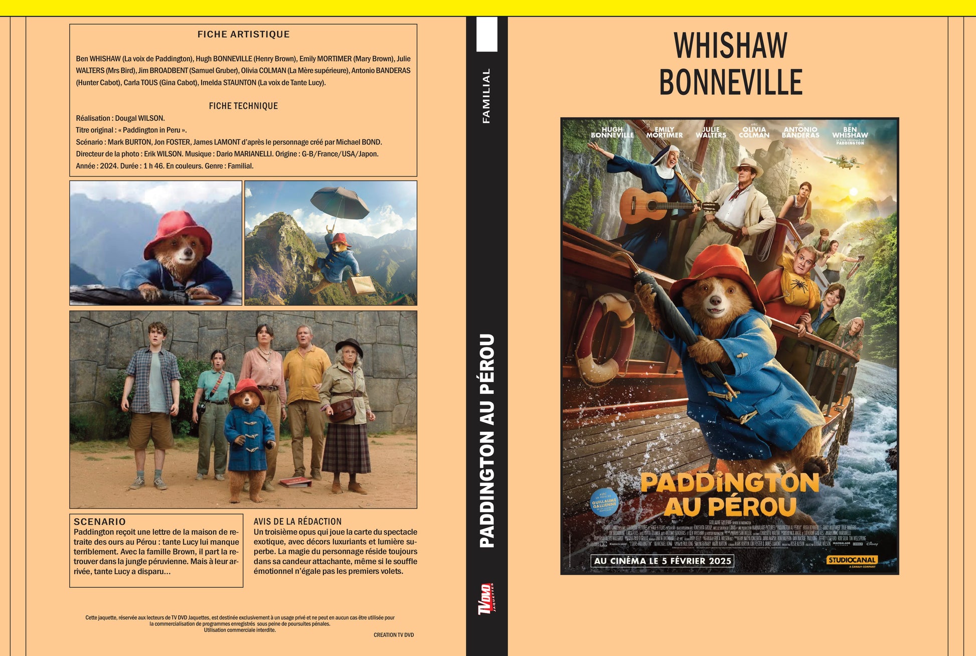 Paddington au Pérou