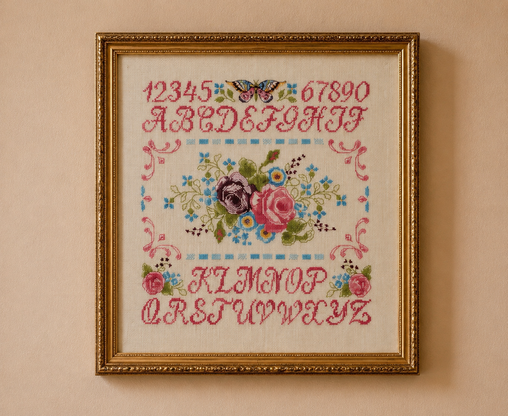 Découvrez Point de Croix Collector n°10 : Marquoirs & Alphabets, un livret de 4 grilles intemporelles signé César Editions. Alphabets anciens, frises et motifs floraux au point de croix.