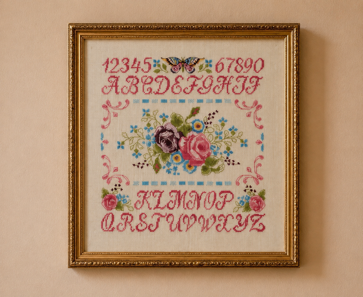 Découvrez Point de Croix Collector n°10 : Marquoirs & Alphabets, un livret de 4 grilles intemporelles signé César Editions. Alphabets anciens, frises et motifs floraux au point de croix.