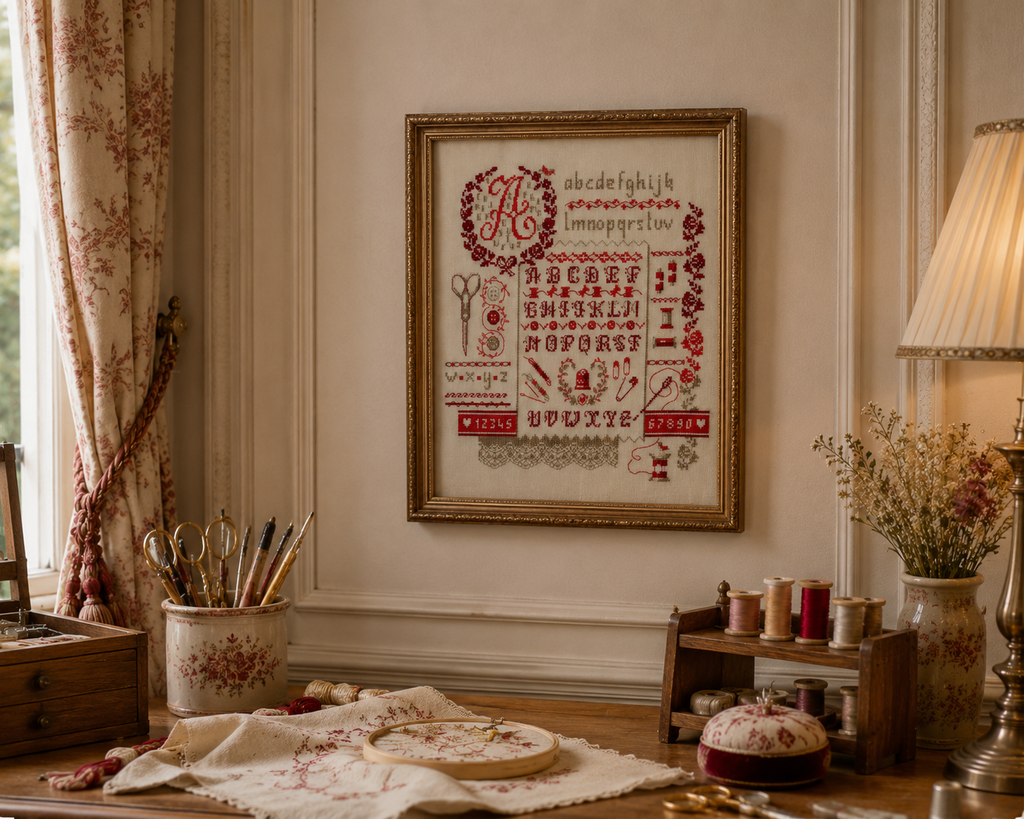 Découvrez Point de Croix Collector n°10 : Marquoirs & Alphabets, un livret de 4 grilles intemporelles signé César Editions. Alphabets anciens, frises et motifs floraux au point de croix.