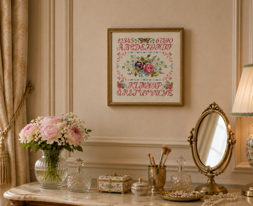 Découvrez Point de Croix Collector n°10 : Marquoirs & Alphabets, un livret de 4 grilles intemporelles signé César Editions. Alphabets anciens, frises et motifs floraux au point de croix.