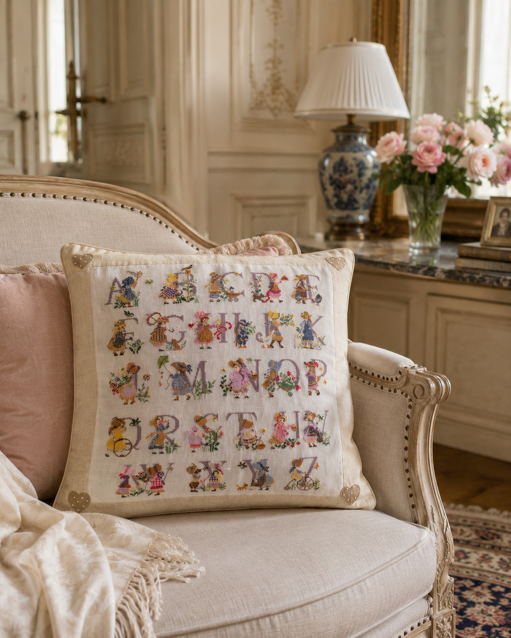 Découvrez Rose, la petite fille au chapeau, un mook de broderie point de croix signé César Editions. Silhouettes délicates, scènes poétiques et grilles intemporelles pour brodeuses.