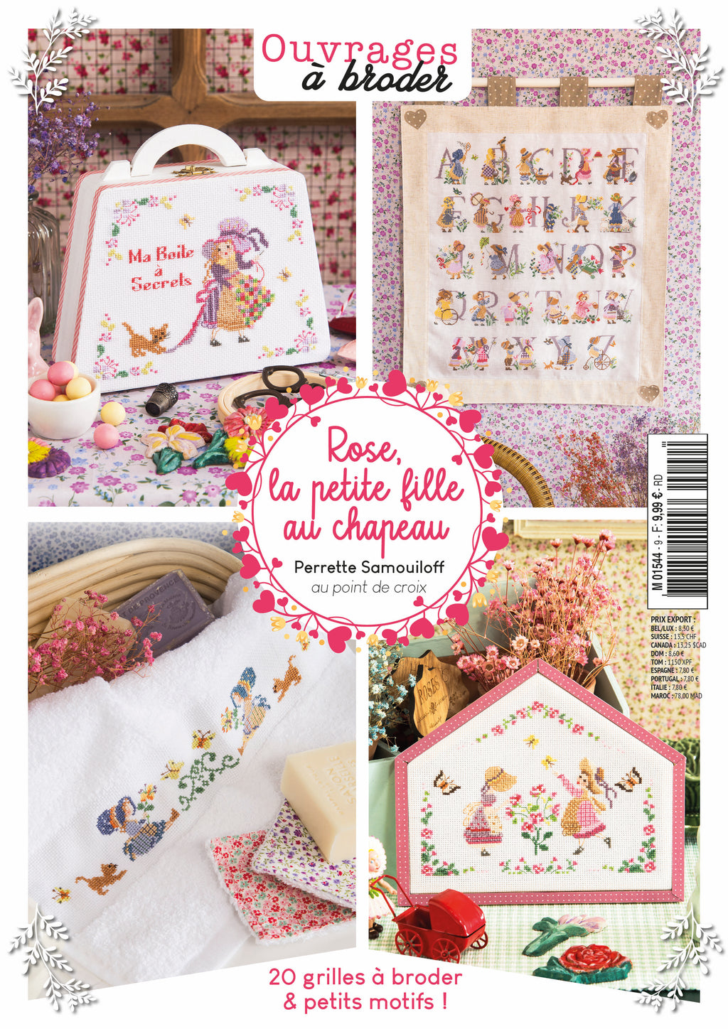 Découvrez Rose, la petite fille au chapeau, un mook de broderie point de croix signé César Editions. Silhouettes délicates, scènes poétiques et grilles intemporelles pour brodeuses.