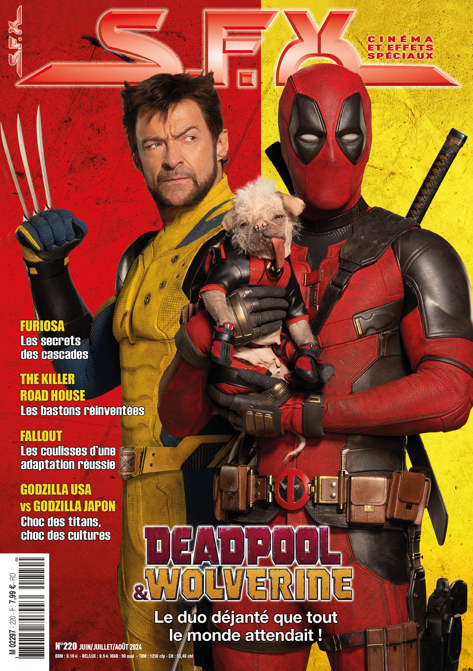 S.F.X. N°220 : les grands clichés du cinéma d’action et de science-fiction décryptés par Alain Bielik. Magazine effets spéciaux. 7,99 €.
