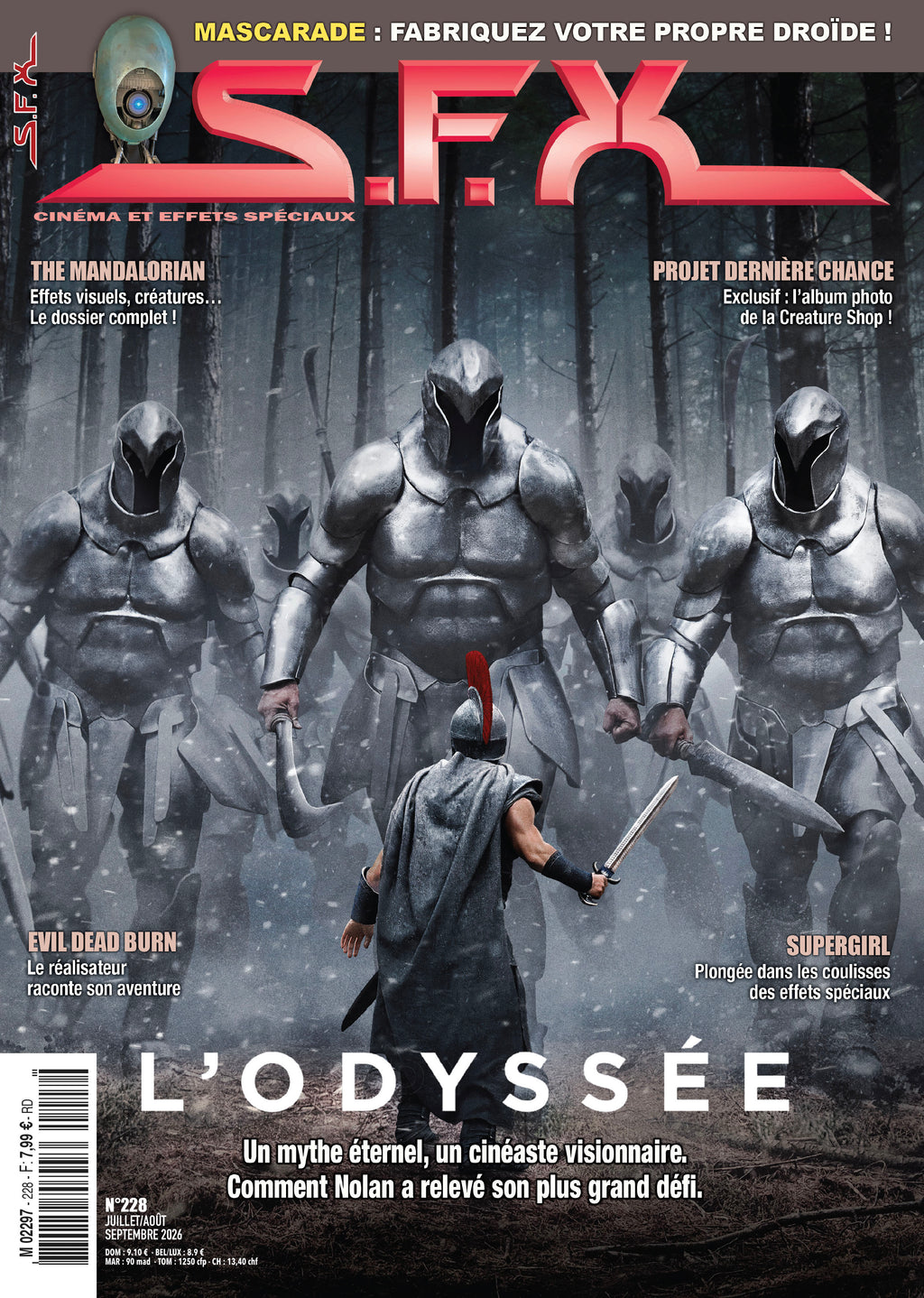 S.F.X. N°228 : actualités cinéma, analyses et dossiers sur la science-fiction et le fantastique. 