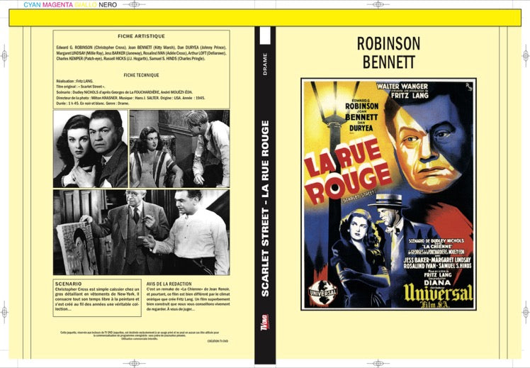 SCARLET STREET - LA RUE ROUGE
