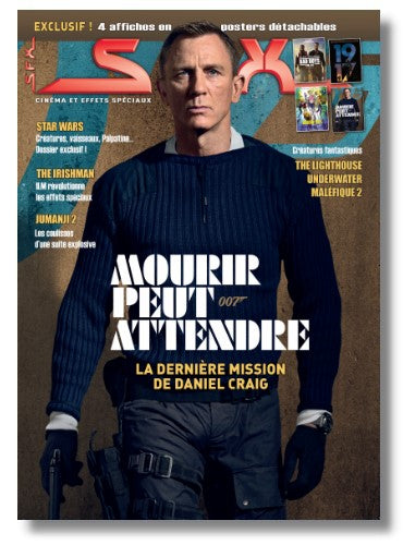 Numéro 203 de SFX : 60 ans de James Bond au cinéma, la saga Brocoli, Jason Bourne, xXx et le secret de la longévité de l'agent 007.