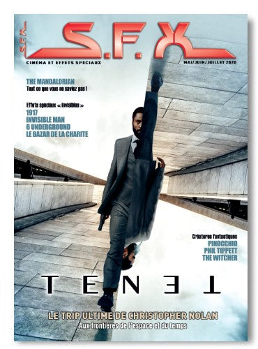 Numéro 205 de SFX : Tenet de Christopher Nolan, les secrets de 1917, The Mandalorian et le cinéma face à la pandémie. Effets visuels et innovations techniques.
