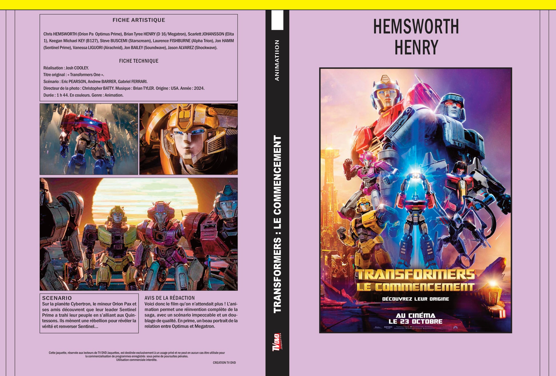 TRANSFORMERS - LE COMMENCEMENT